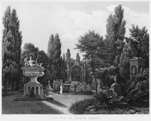 Erster Blick auf den großen Garten, Musée des Monuments Français, Paris, Illustration aus 